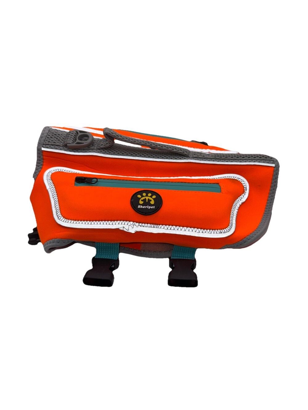 Size M - Sheripet Life Jacket For Dogs - Orange Medium